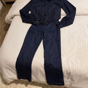 Zara Dark Indigo Denim Jacket and Jeans